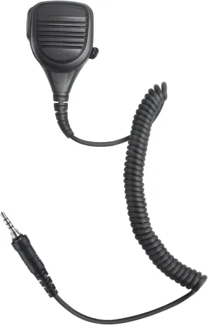 Vx6r Ham Radio Ptt Shoulder Mic Vx-6r Speaker Microphone Accessories for Yaesu vx 6r 7r vx-6 vx-170 vx-120 ft-270 for Standard Horizon hx210(IP67 Waterproof,3.5mm Threaded Jack) (Black)
