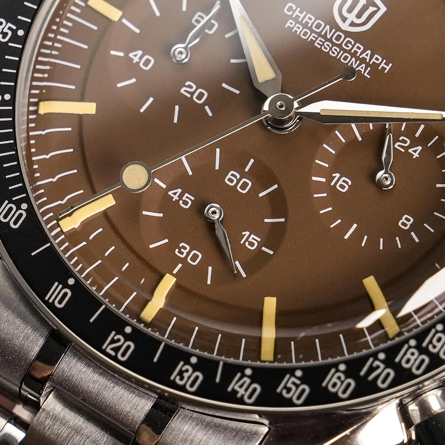 watchdives WD1860 WD1861 WD1863 Men's Chronograph Watch Japan VK63 Quartz Sports Watches 40mm Bubble Sapphire Crystal Wristwatch 100M Dive Watch
