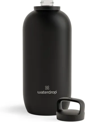 waterdrop Steel Bottle 64 oz - Stainless Steel Water Bottle, Vacuum Insulated & Double Walled - 12h Hot, 24h Cold - Flask Thermos - Leak-proof Drinks Bottle - Reusable, Robust, BPA-free
