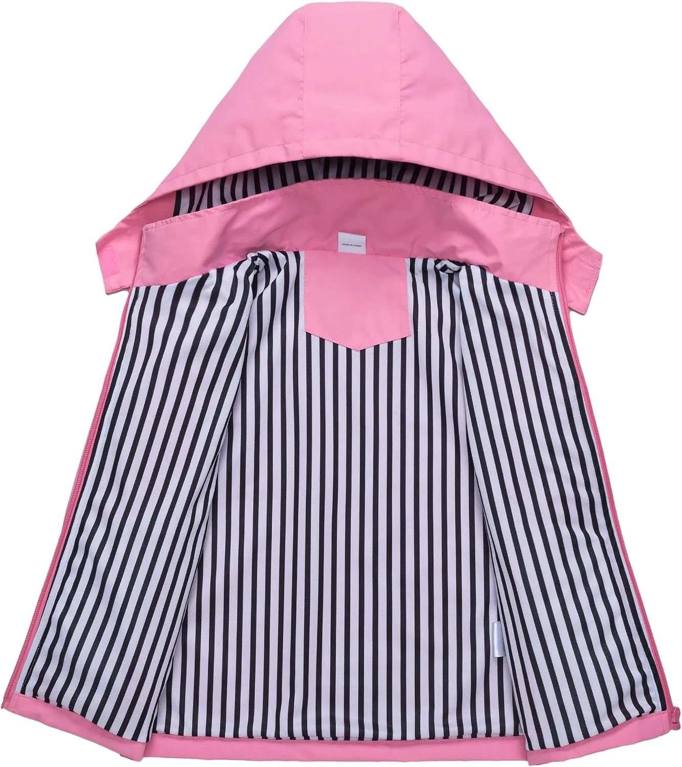 Waterproof Hooded Jacket for Boys Girls,Kids Raincoats Outdoor Windbreaker Dinosaur Rain Jacket