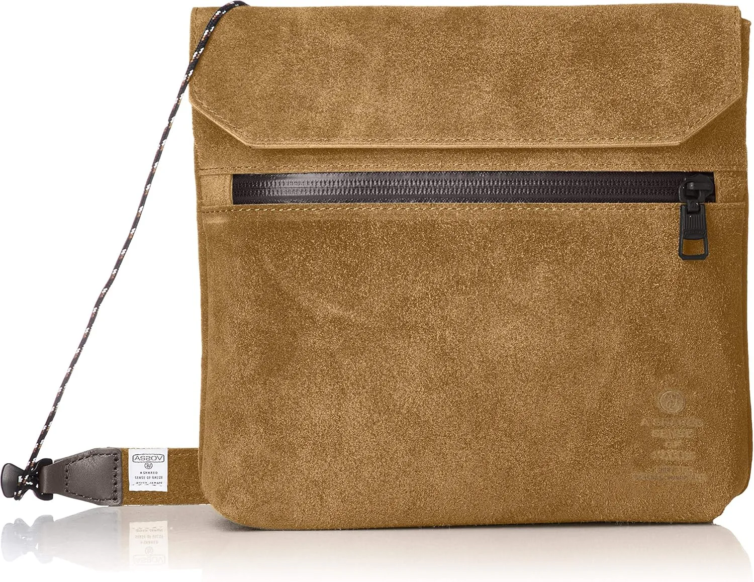 Waterproof Suede Leather Sacoche 091750, blk
