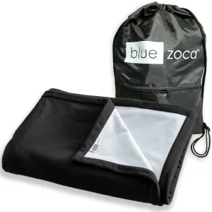 Waterproof Travel Blanket | for Camping, Hiking, Outdoor Sporting Events, Picnics & More | Three Layers to Keep You Warm & Dry Anywhere | Machine Washable & Pet Friendly - 65x50in Black