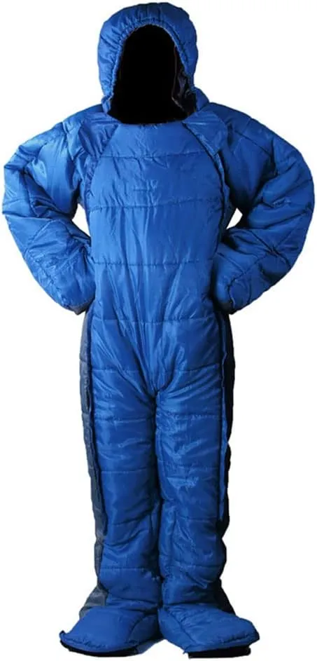 Wearable Ultralight Sleeping Bag Suit,for 3 Season Camping,for Travel Outdoor Hiking,Human Shaped,Zipper Design- Perfect for Adults and Youth,S