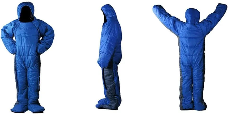 Wearable Ultralight Sleeping Bag Suit,for 3 Season Camping,for Travel Outdoor Hiking,Human Shaped,Zipper Design- Perfect for Adults and Youth,S