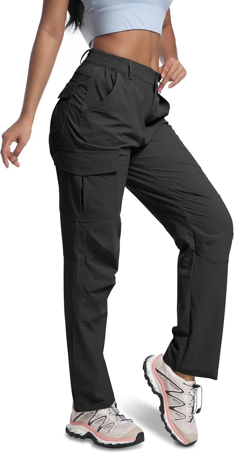 WENRONSTA Women's Hiking Cargo Pants Lightweight Quick Dry Waterproof UPF 50  Camping Fishing Travel Outdoor Work Pants