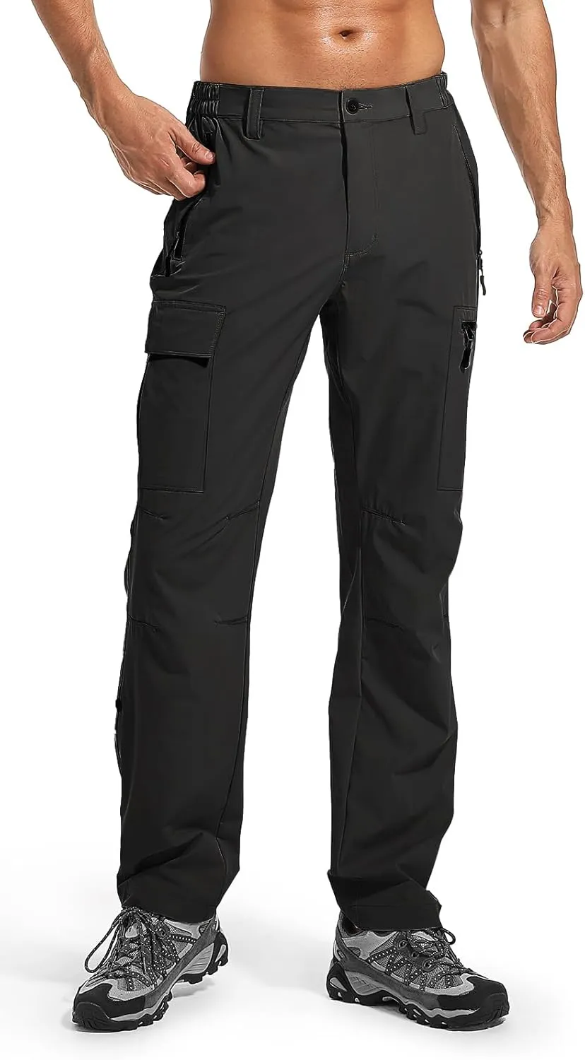 Wespornow Men's-Hiking-Pants Lightweight Water Resistant Quick Dry Outdoor Pants for Fishing Travel Camping