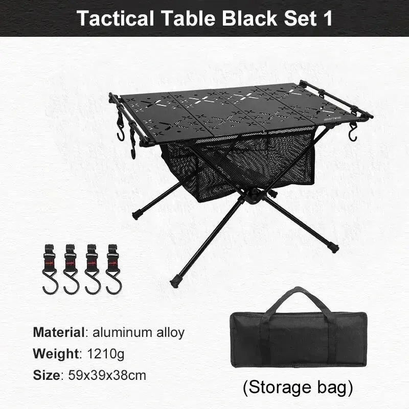 WEST TUNE Camping Folding Table Portable Aluminium Alloy Outdoor Table