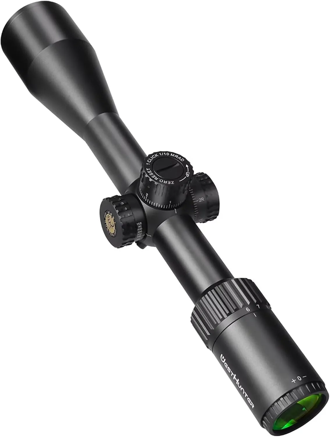WestHunter Optics HD GEN2 6-24x50 FFP Precision Competition Riflescope, 30 mm Tube First Focal Plane Etched Glass Reticle Tactical 1/10 MIL Shooting Scopes | Zero Stop/Zero Reset