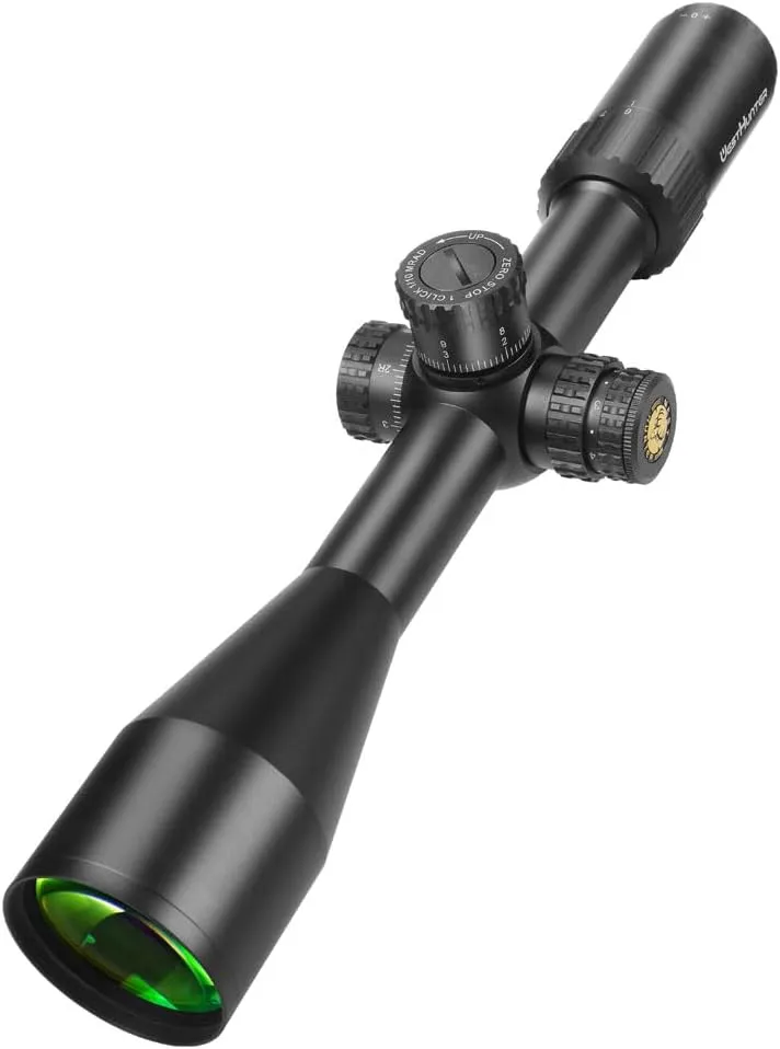 WestHunter Optics HD GEN2 SFIR FFP Precision Competition Riflescope, 30 mm Tube First Focal Plane Etched Glass Illuminated Reticle Tactical 1/10 MIL Shooting Scopes | Zero Stop