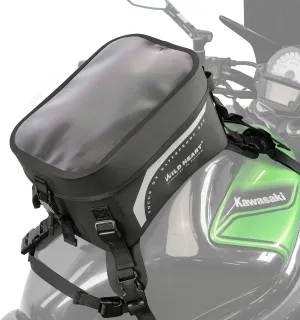 WILD HEART Compeletely Waterproof Motorcycle tank Bag Universal Motorcycle Bag Large Capacity 8l For Motorbike Riding (Transparent cover Black)