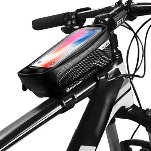 WILD MAN Hard Shell Touch Screen Phone Holder Type Bike Bag Waterproof for Road Mountain Cycling