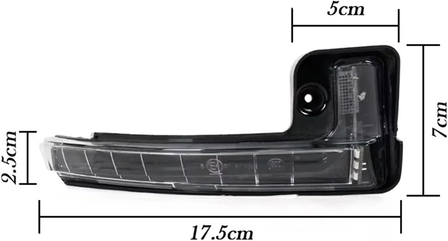 Wing Side Indicator for Jeep for Cherokee 2014-2021 for Compass 2017 2018-2021 Car Outside Rearview Side Mirror Turn Signal Light Lamp Rearview Mirror Turn Lamp