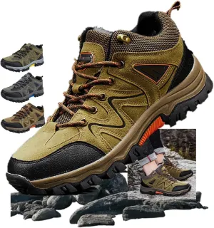 Winter Hiking Boots Men,Men's Comfortable Waterproof Orthopedic Walking Shoes Outdoor Wear-Resistant Hiking Shoes