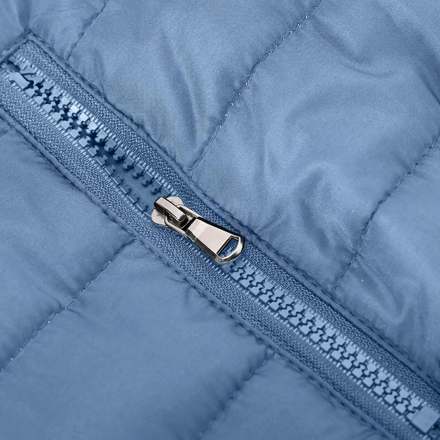 Winter Puffer Jacket for Men Windproof Lightweight Full Zip Hooded Puffy Jackets Quilted Thicken Insulated Down Coats