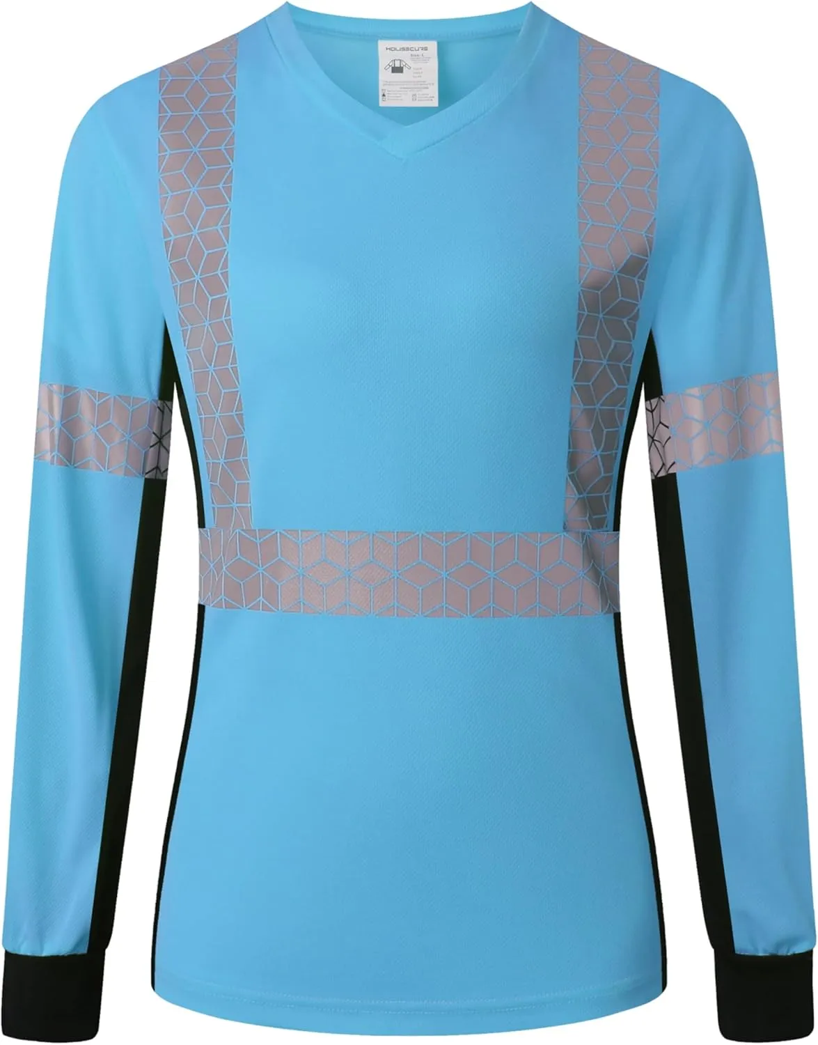 Women Safety Shirt,High Reflective T Shirt for Woman with Unusual Reflective Pattern,Short Sleeve Breathable