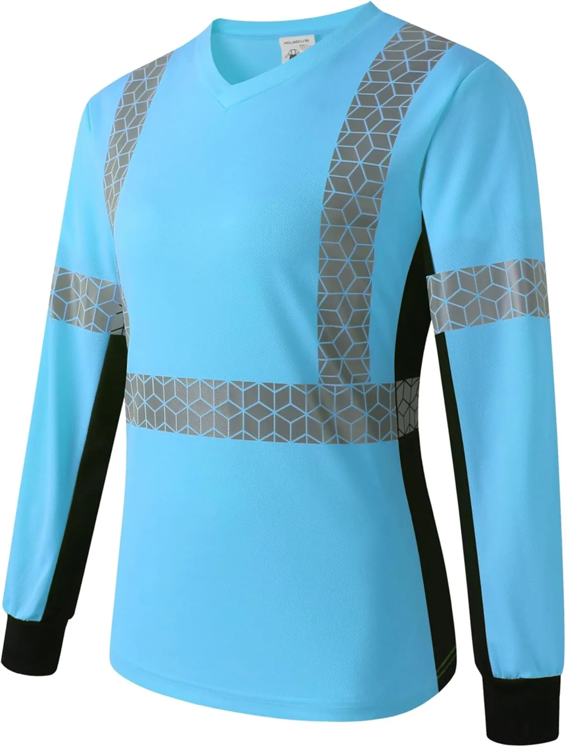 Women Safety Shirt,High Reflective T Shirt for Woman with Unusual Reflective Pattern,Short Sleeve Breathable