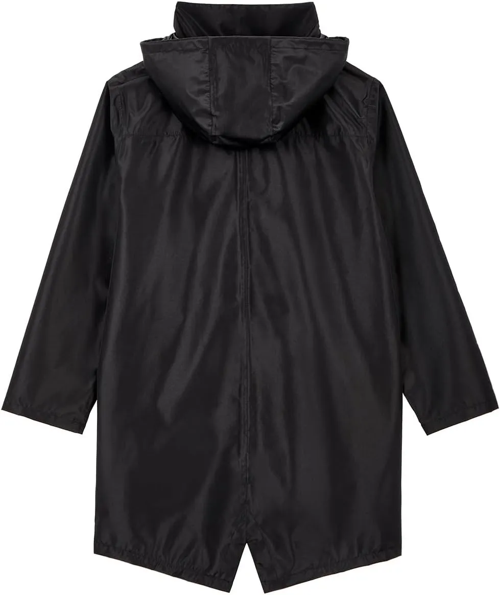 Women Waterproof Lightweight Rain Jacket Outdoor Hooded Raincoat