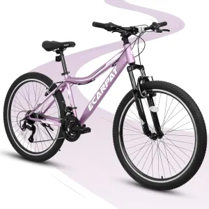 Womens' Girls 24/26 Inch Kids Mountain Bikes, 21-Speed Children's Day Gifts for Ages 10  Years Old Bicycles, School Work Daily Commuting Summer Travel Bikes