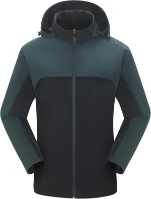 Women's Hooded Jacket Waterproof Breathable Spring Windproof Warm Jacket Lightweight Women