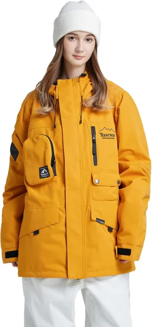 Womens Ski Jacket Waterproof Snow Jackets Winter Windproof Snowboard Jacket Coats with Hood