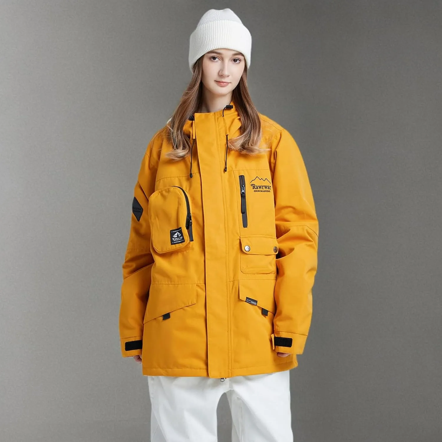 Womens Ski Jacket Waterproof Snow Jackets Winter Windproof Snowboard Jacket Coats with Hood