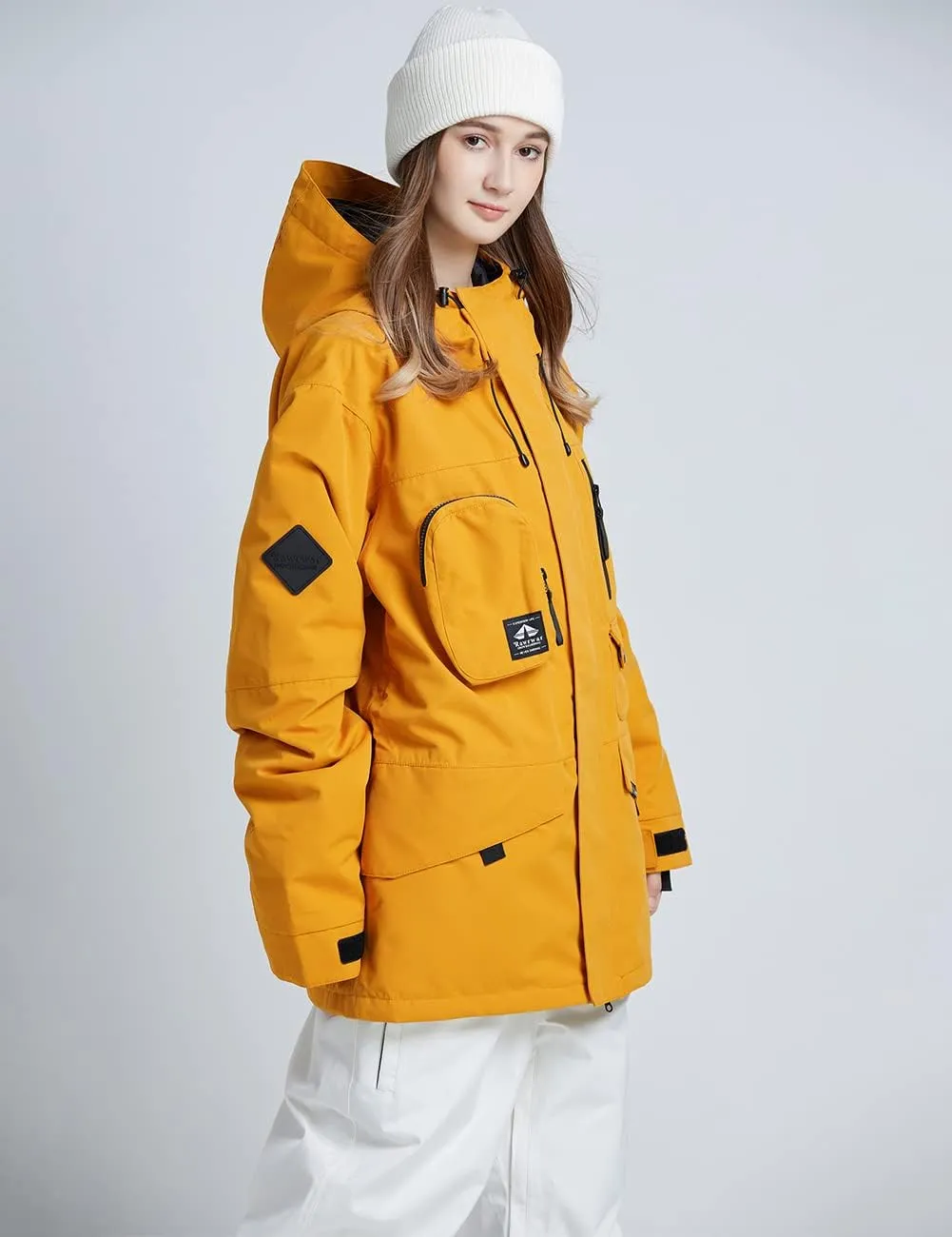 Womens Ski Jacket Waterproof Snow Jackets Winter Windproof Snowboard Jacket Coats with Hood