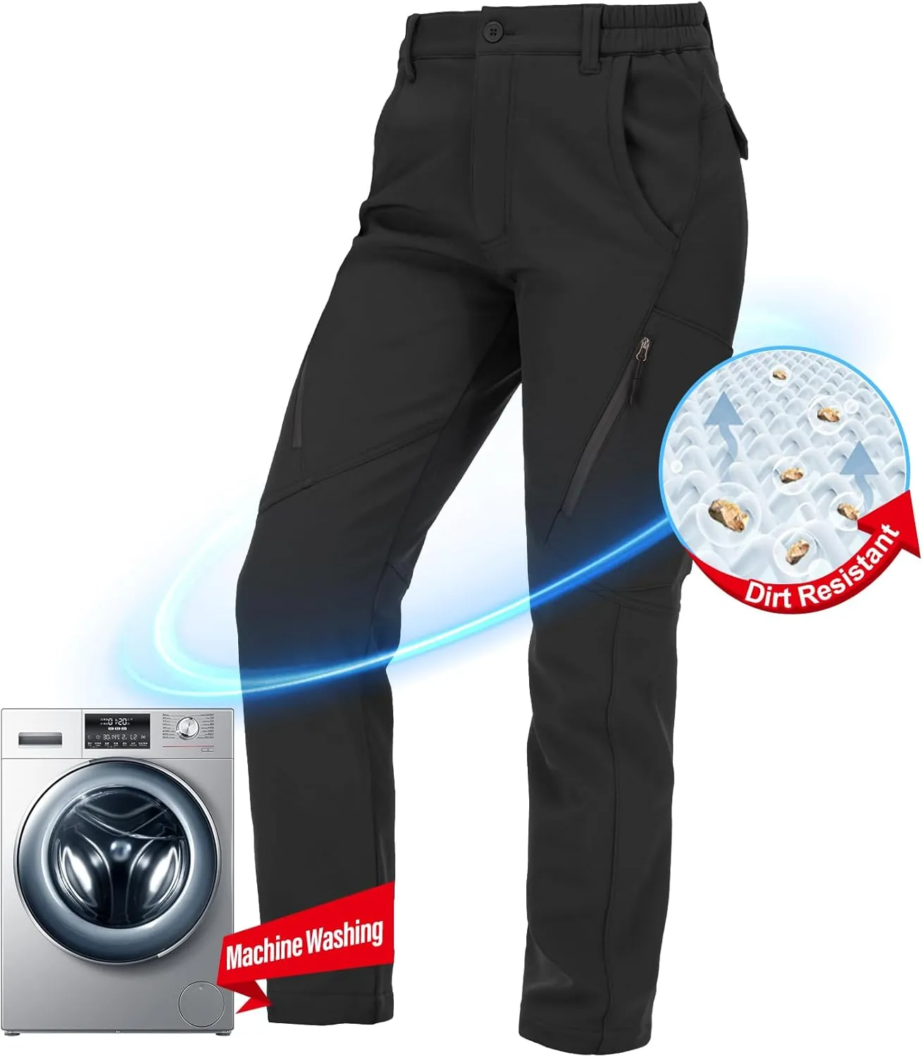 Womens Snow Pants waterproof hiking insulated Snowboard Outdoor Softshell ski Pants Zipper pockets