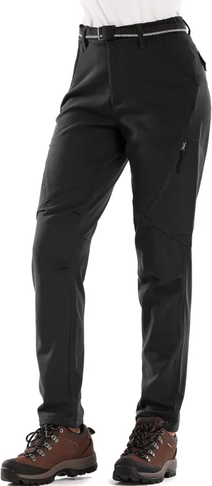 Womens Snow Pants waterproof hiking insulated Snowboard Outdoor Softshell ski Pants Zipper pockets