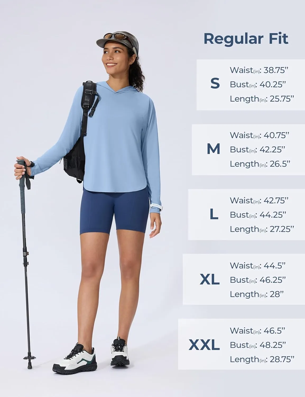 Women's UPF 50  Sun Shirt with Hoodie SPF Long Sleeve UV Protection Clothing Lightweight Fishing Hiking Outdoor