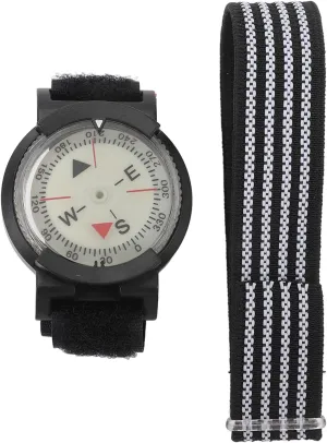 Wrist Compass, Waterproof Micro Compass, Portable Outdoor Waterproof Pressure Resistant Compass, Glow in The Dark Compass Watch, for Scuba, Camping, Kayaking and Outdoor Sports