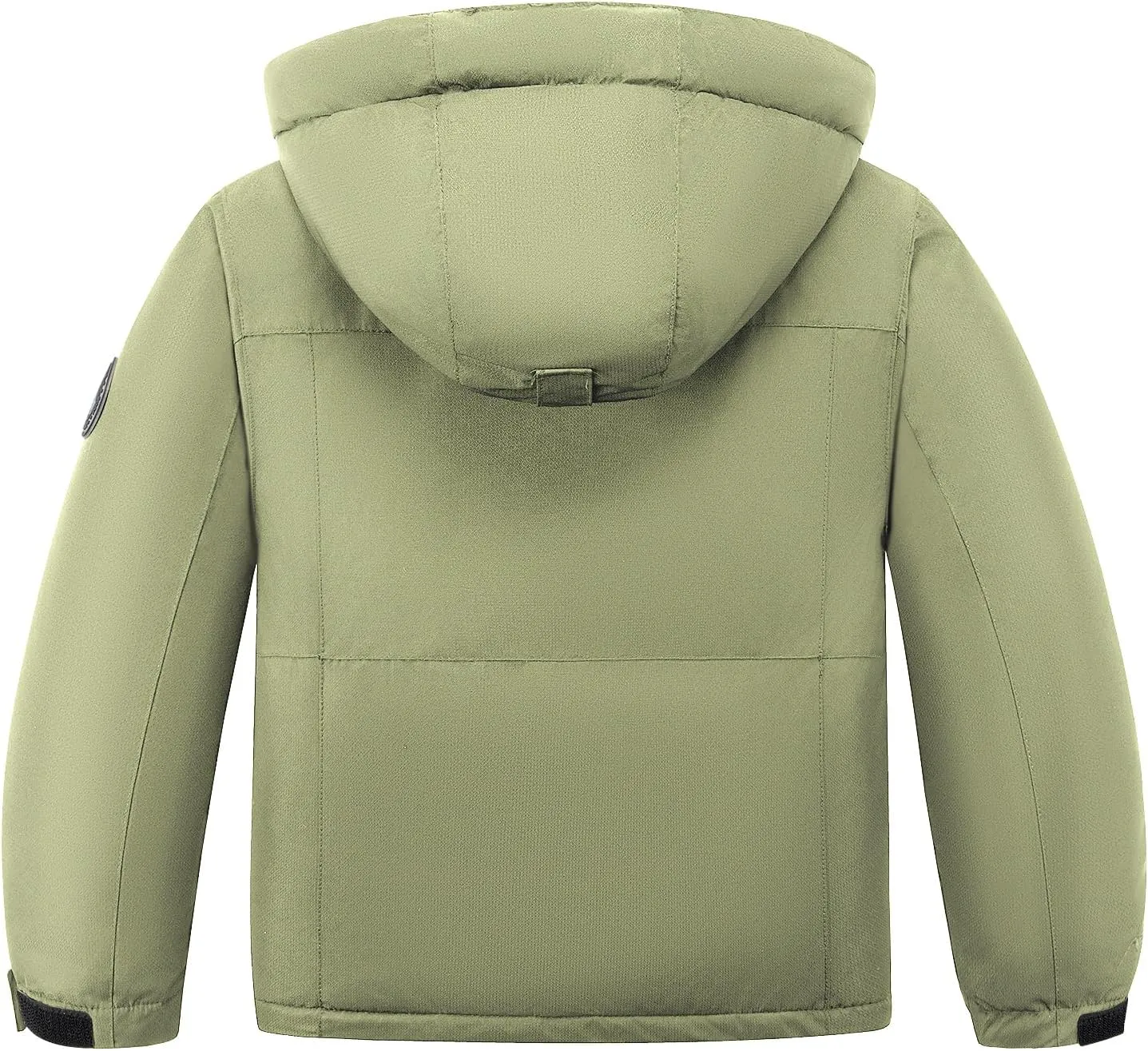 WULFUL Kid's Waterproof Ski Jacket Warm Fleece Hooded Boy's and Girl's Winter Snow Coat Outwear,Windproof RainCoat