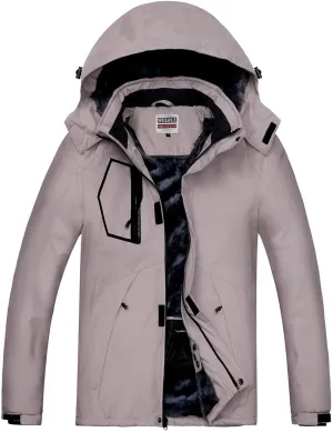 WULFUL Men's Waterproof Ski Jacket Warm Winter Snow Coat Mountain Windbreaker