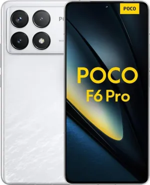 Xiaomi Poco F6 PRO 5G   4G LTE 512GB   12GB Global Version Unlocked 6.67" 120Hz 50Mp Triple Camera (Tmobile Mint Tello & Global)   (w/Fast Car 51W Bundle) (White (Global ROM))