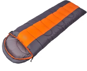 XTYPE Outdoor Camping Sleeping Bag Ultra-Light Waterproof Spring and Autumn Envelope Sleeping Bag Suitable for Travel Camping Hiking (Color : Orange Grey)
