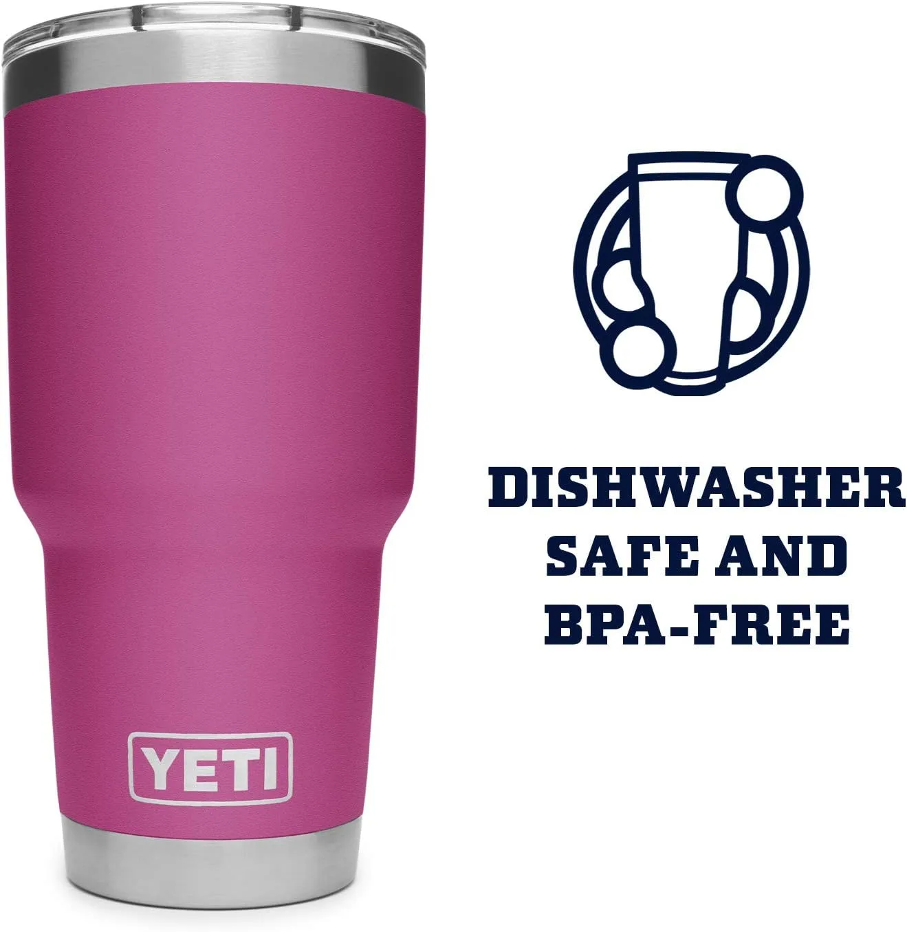 YETI Rambler 30 oz Stainless Steel Vacuum Insulated Tumbler w/MagSlider Lid