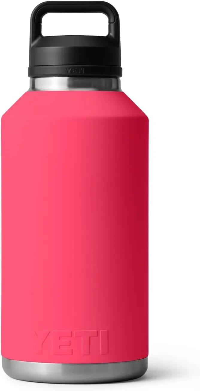 YETI Rambler 64 oz Bottle, Vacuum Insulated, Leakproof, Stainless Steel with Chug Cap, Bimini Pink