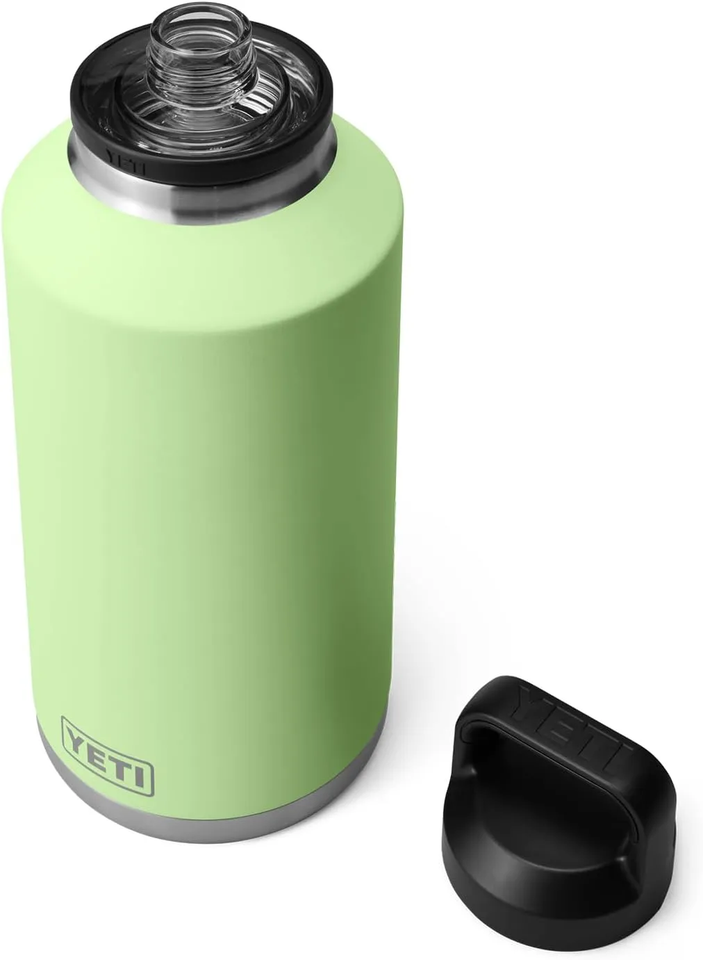 YETI Rambler 64 oz Bottle, Vacuum Insulated, Leakproof, Stainless Steel with Chug Cap, Key Lime