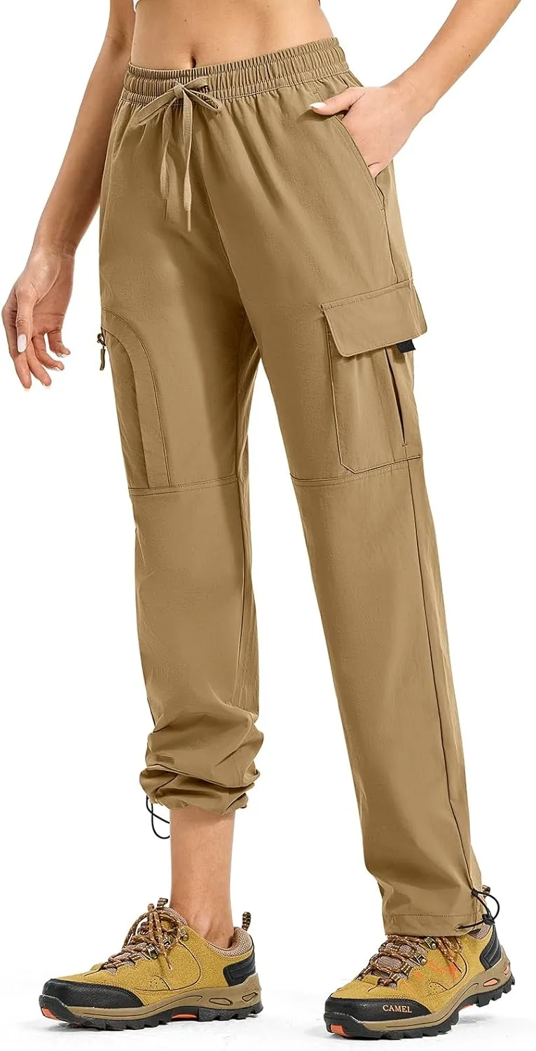 YSENTO Womens Cargo Pants Lightweight Water Resistant Quick Dry Camping Travel Hiking Pants with Pockets