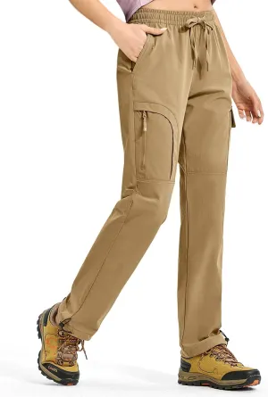 YSENTO Womens Cargo Pants Lightweight Water Resistant Quick Dry Camping Travel Hiking Pants with Pockets