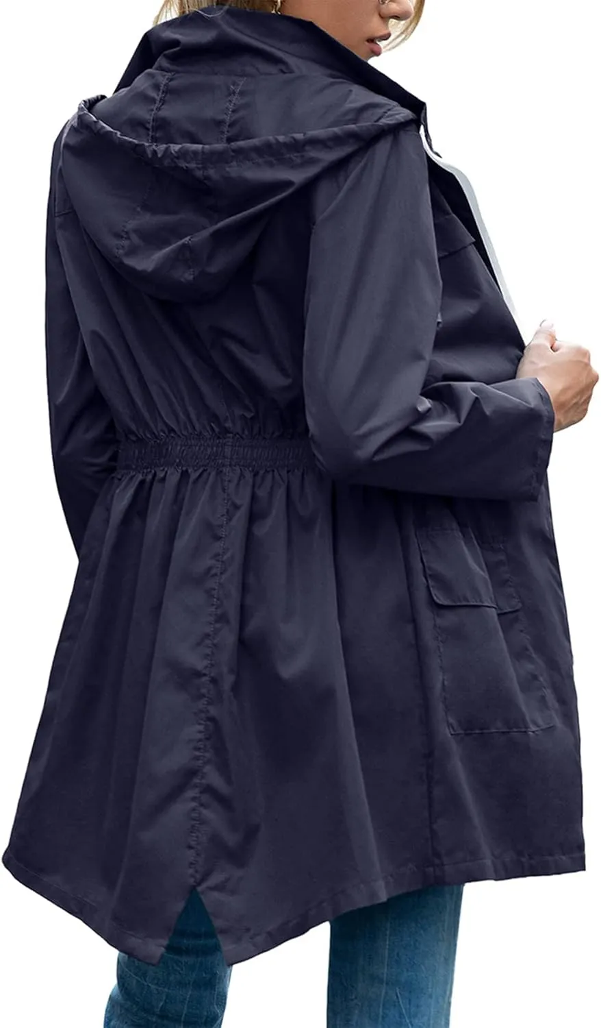 Zando Womens Rain Jackets for Women Waterproof Rain Coats for Women Active Packable Raincoat Windbreaker Jacket with Hood