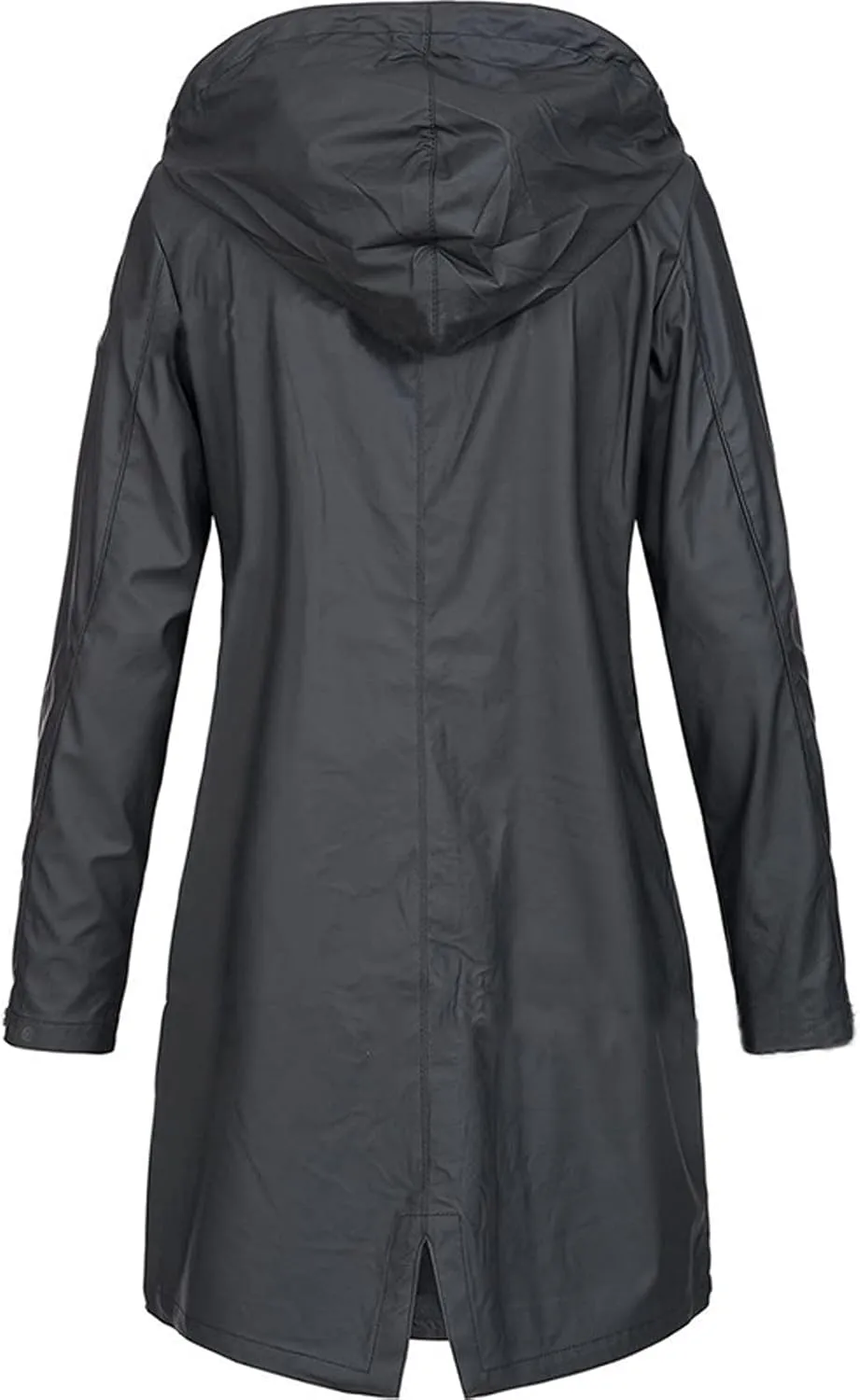 ZEFOTIM Raincoat for Women with Hood Waterproof Light Weight Casual Raincoat with Pockets Zip Up Hiking Jackets Clothes