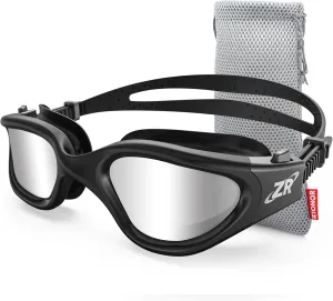 ZIONOR G1 Polarized Swimming Goggles for Unisex Adult Women Anti Fog 100% Anti UV Diving Goggles
