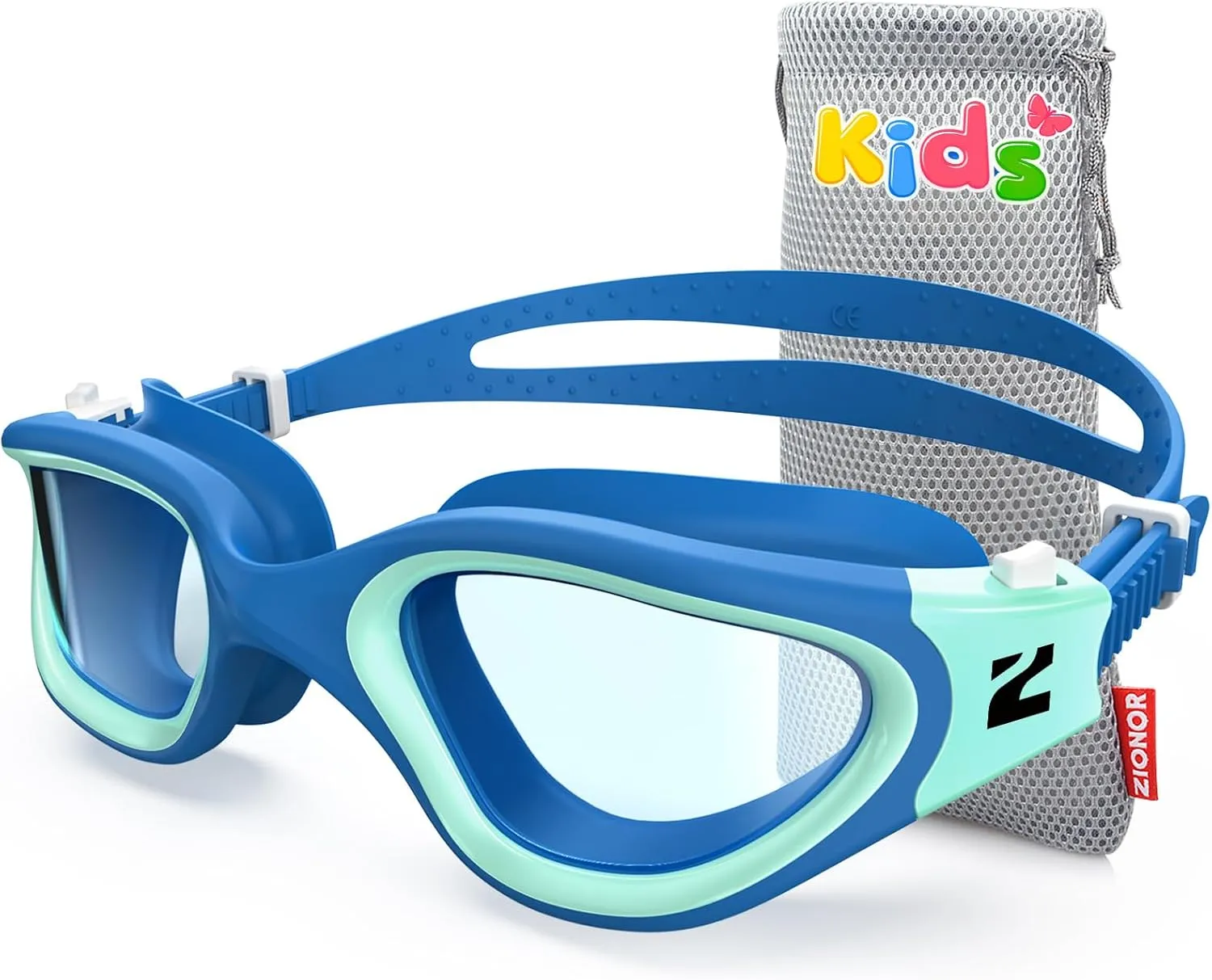 ZIONOR Kids Swim Goggles, G1MINI SE Anti-fog Swimming Goggles for Kid Child 6-14