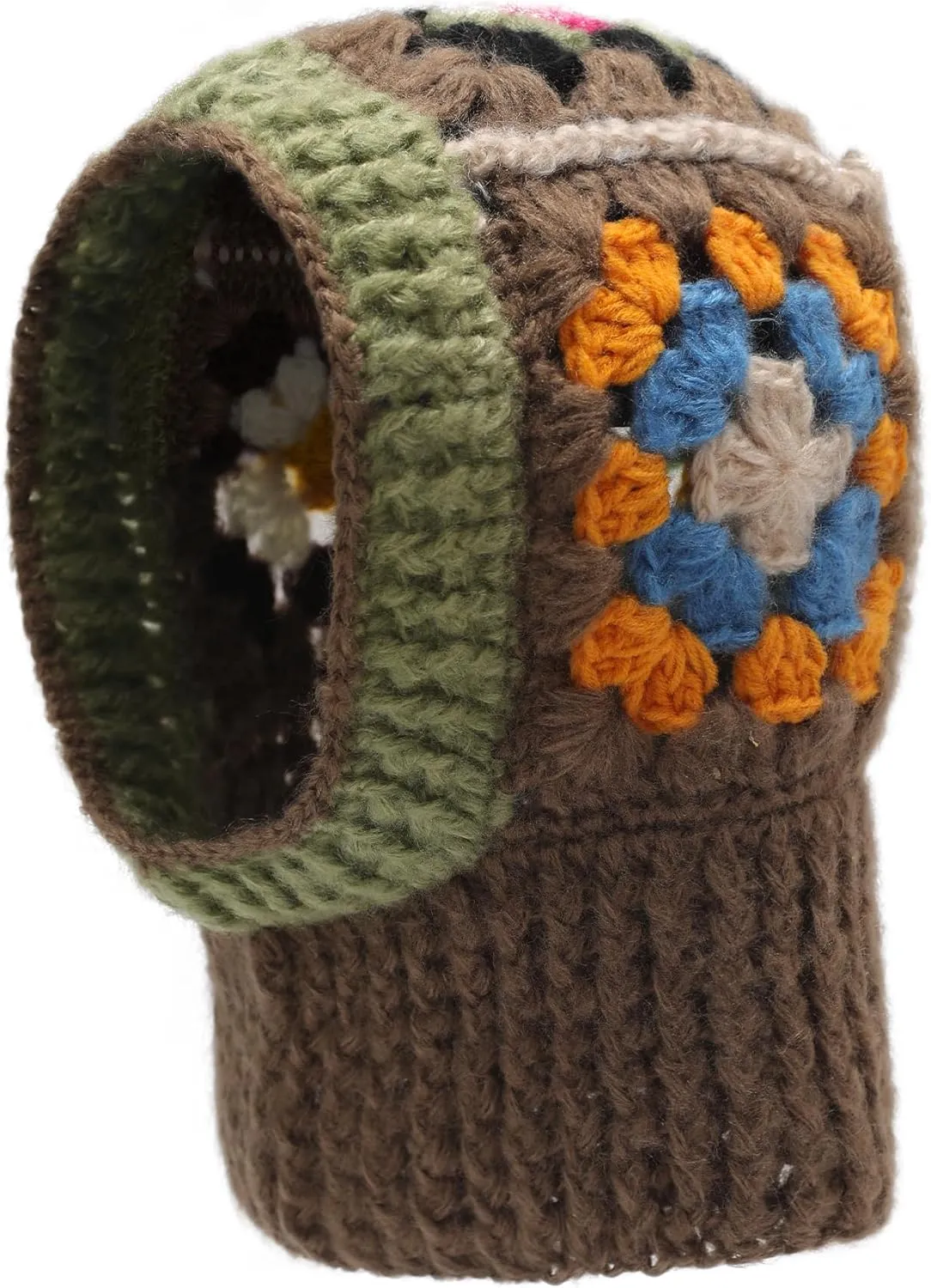 ZLYC Winter Knitted Winter Hat Windproof Hooded Scarf Balaclava Beanie Hat for Women