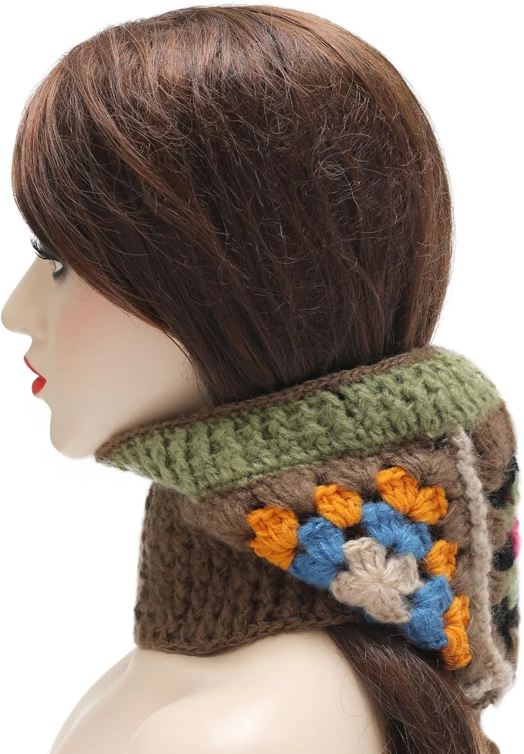 ZLYC Winter Knitted Winter Hat Windproof Hooded Scarf Balaclava Beanie Hat for Women
