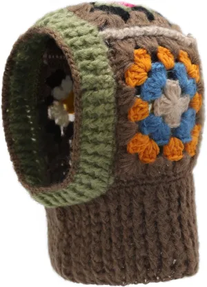 ZLYC Winter Knitted Winter Hat Windproof Hooded Scarf Balaclava Beanie Hat for Women