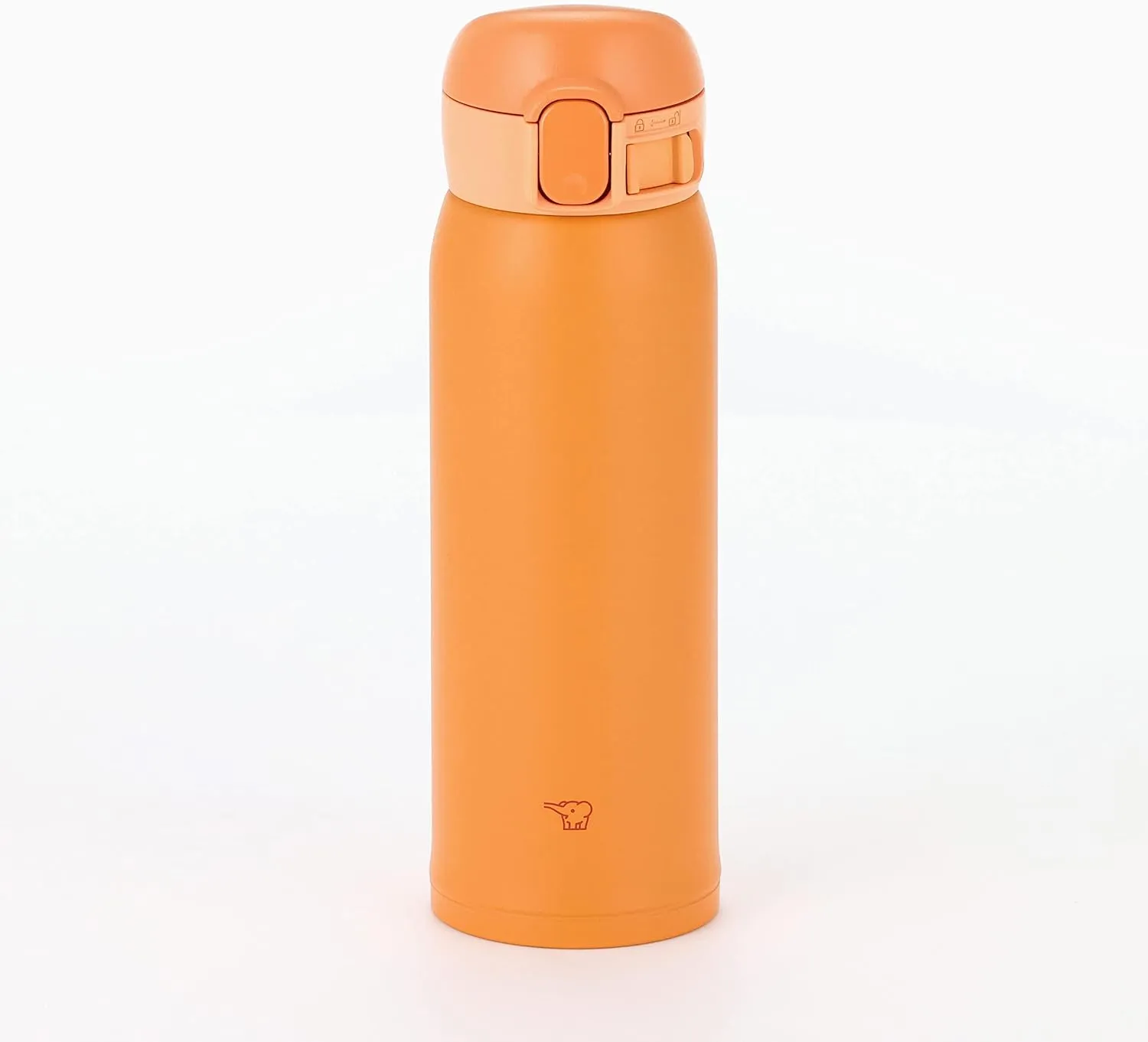 Zojirushi SM-WA48-DA Water Bottle, One-Touch Stainless Steel Mug, Seamless 0.48L Orange